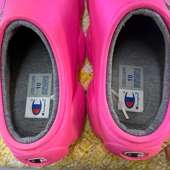 Clogs Champion Pink Clogs Slip On Shoes Womens Sz 10 Comfort Garden Work Casual - Picture 8 of 16